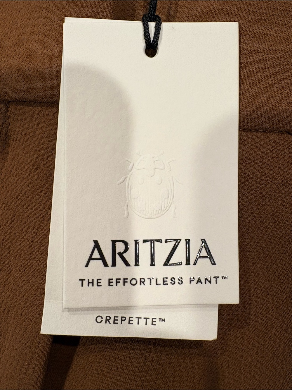 NWT, ARITZIA, The Effortless Pant™ High-Waisted Wide-Leg Pants — Brown, size 4 - Picture 6 of 11